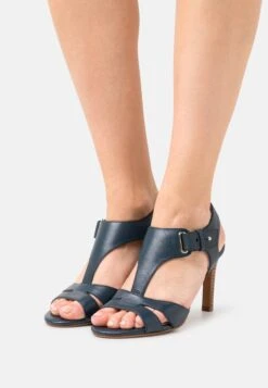 Anna Field Leather - Sandales À Talons Hauts - Dark Blue