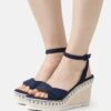 Anna Field Sandales Compensées - Dark Blue -Magasin De Sélection De Chaussures De Mode 29ce0c5833034fe1a201da6e4f25653a