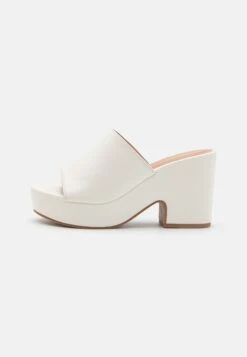 Wide Fit - Mules À Talons - White -Magasin De Sélection De Chaussures De Mode 70dea06b3cff497fac95234e3e8c969b