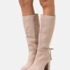 Leather - Bottes À Talons Hauts - Beige -Magasin De Sélection De Chaussures De Mode 85cdef0d8c33495788055f7530415d85