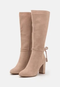 Leather - Bottes À Talons Hauts - Beige -Magasin De Sélection De Chaussures De Mode e5fb0d66720e46d2bafec2cdf68374f8