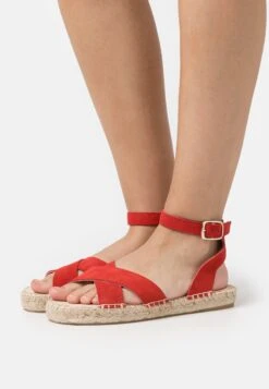 Anna Field Leather - Sandales À Plateforme - Red